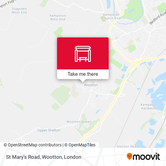 St Mary's Road, Wootton map