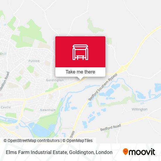 Elms Farm Industrial Estate, Goldington map