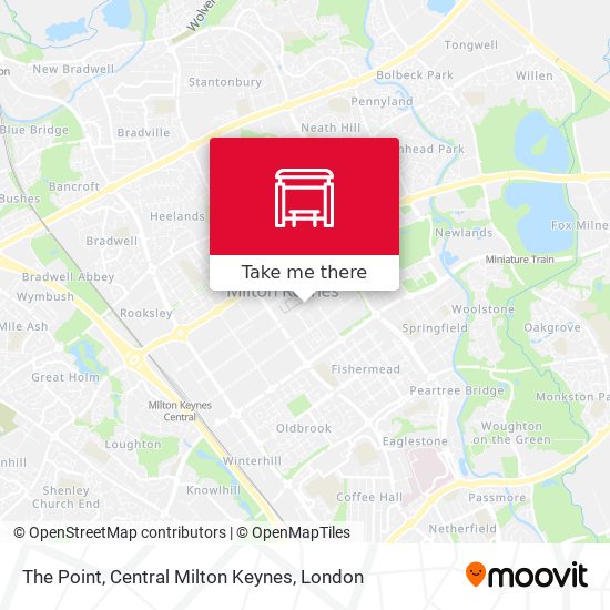 The Point, Central Milton Keynes map