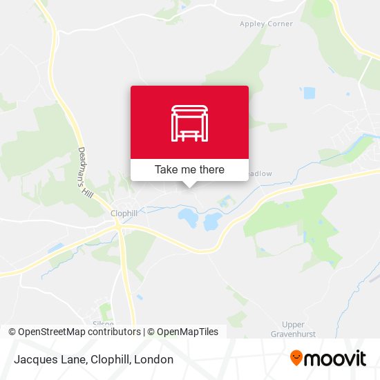 Jacques Lane, Clophill map