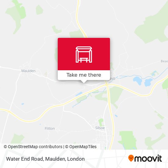 Water End Road, Maulden map