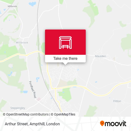Arthur Street, Ampthill map