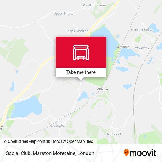 Social Club, Marston Moretaine map