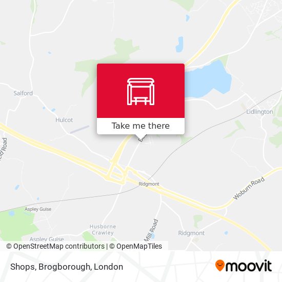 Shops, Brogborough map