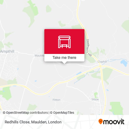 Redhills Close, Maulden map