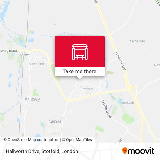 Hallworth Drive, Stotfold map