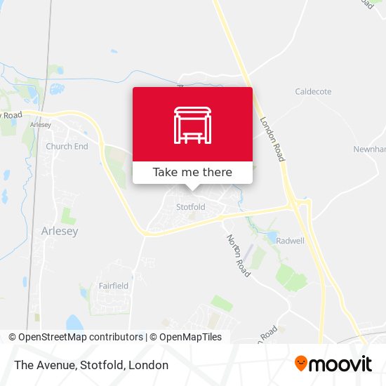 The Avenue, Stotfold map