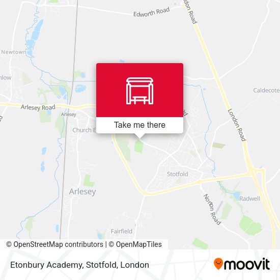 Etonbury Academy, Stotfold map