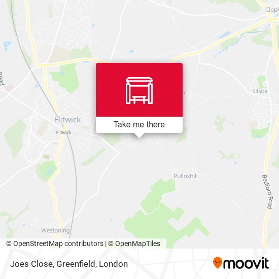 Joes Close, Greenfield map