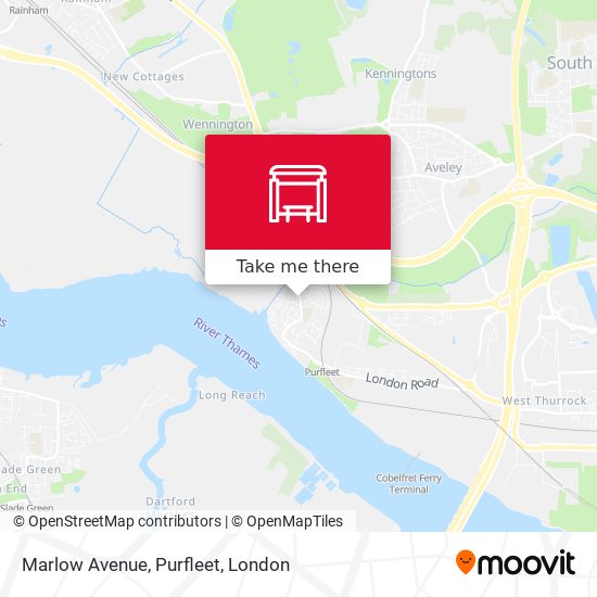 Marlow Avenue, Purfleet map