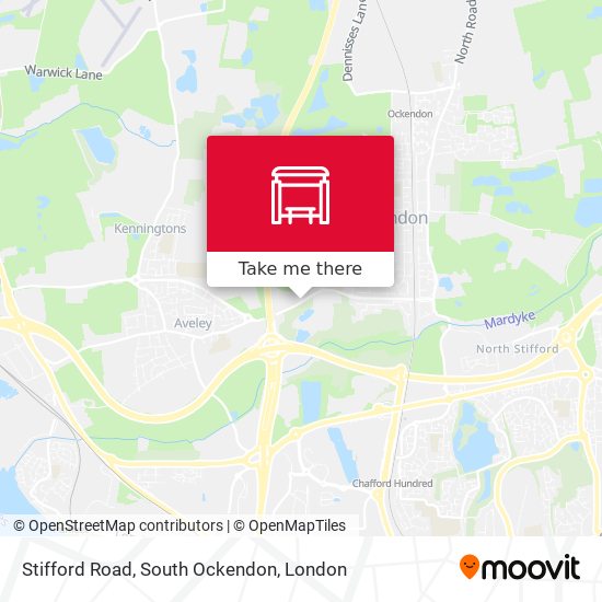 Stifford Road, South Ockendon map