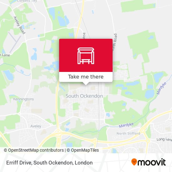 Erriff Drive, South Ockendon map