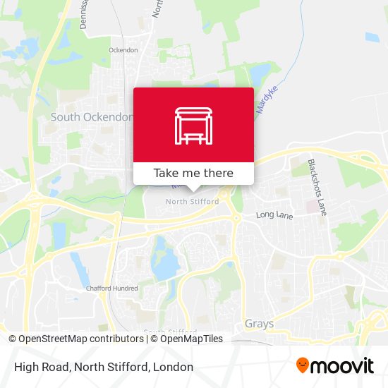High Road, North Stifford map