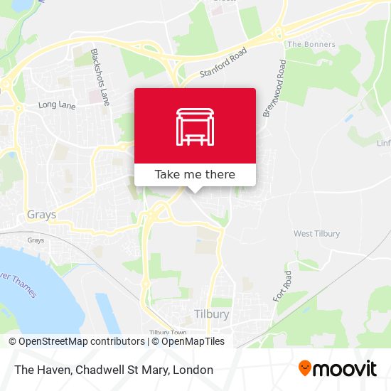 The Haven, Chadwell St Mary map