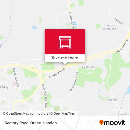 Rectory Road, Orsett map