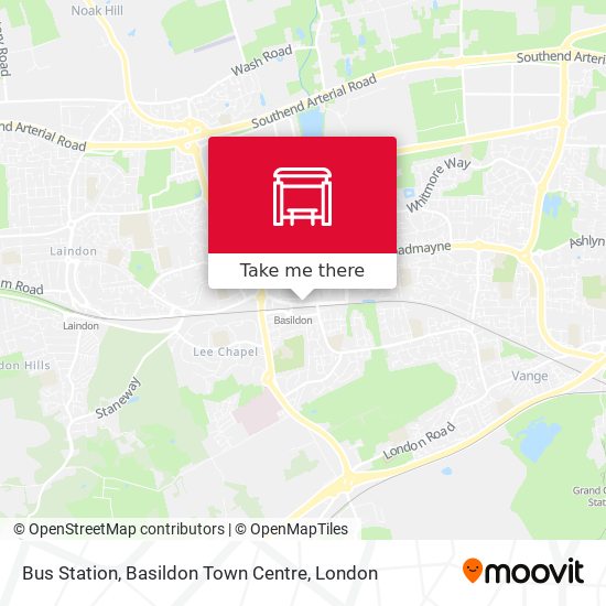 Bus Station, Basildon Town Centre map