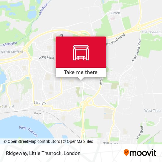 Ridgeway, Little Thurrock map