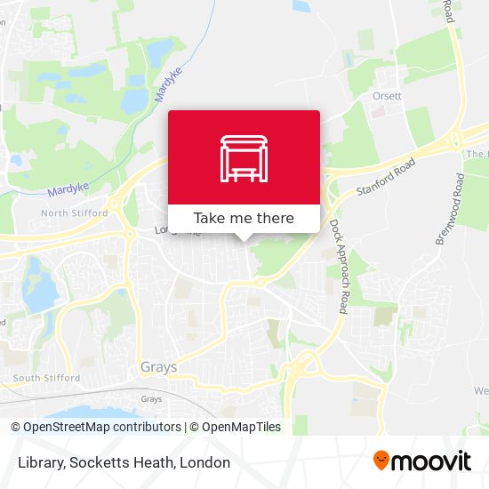Library, Socketts Heath map