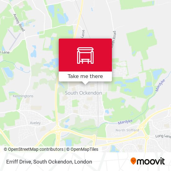 Erriff Drive, South Ockendon map