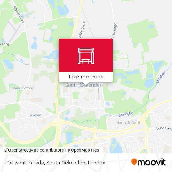 Derwent Parade, South Ockendon map