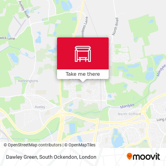 Dawley Green, South Ockendon map