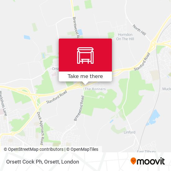 Orsett Cock Ph, Orsett map
