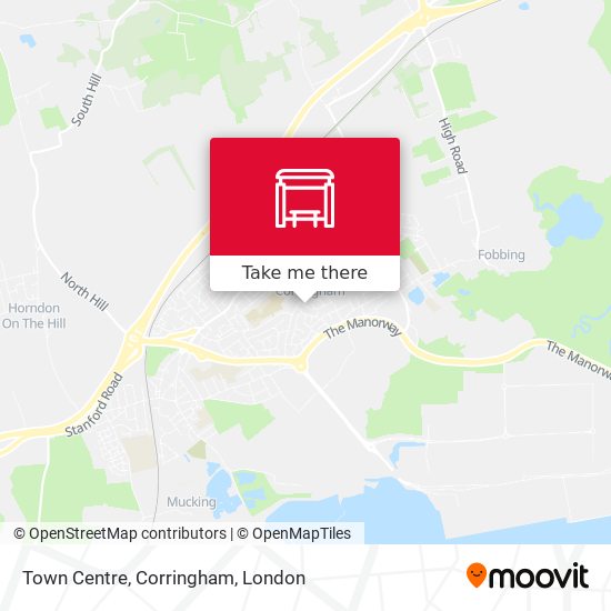 Town Centre, Corringham map