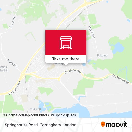 Springhouse Road, Corringham map