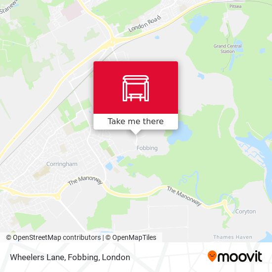 Wheelers Lane, Fobbing map
