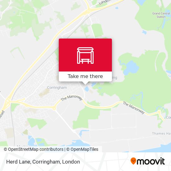 Herd Lane, Corringham map