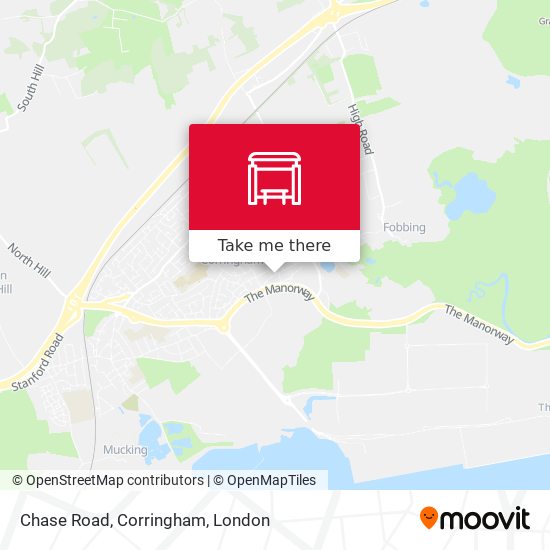 Chase Road, Corringham map