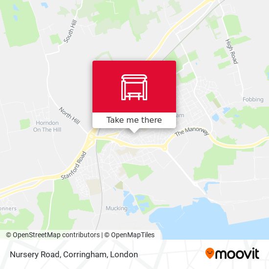 Nursery Road, Corringham map