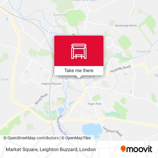 Market Square, Leighton Buzzard map