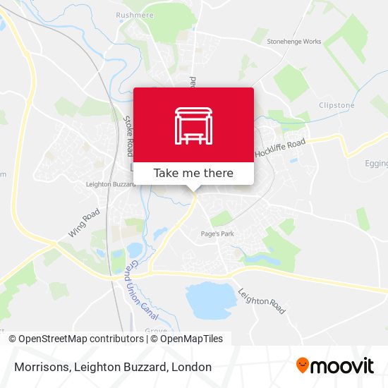 Morrisons, Leighton Buzzard map