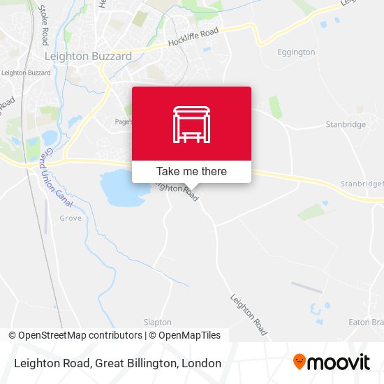 Leighton Road, Great Billington map