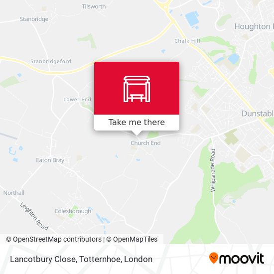 Lancotbury Close, Totternhoe map