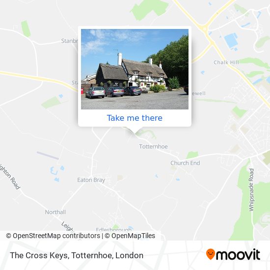 The Cross Keys, Totternhoe map