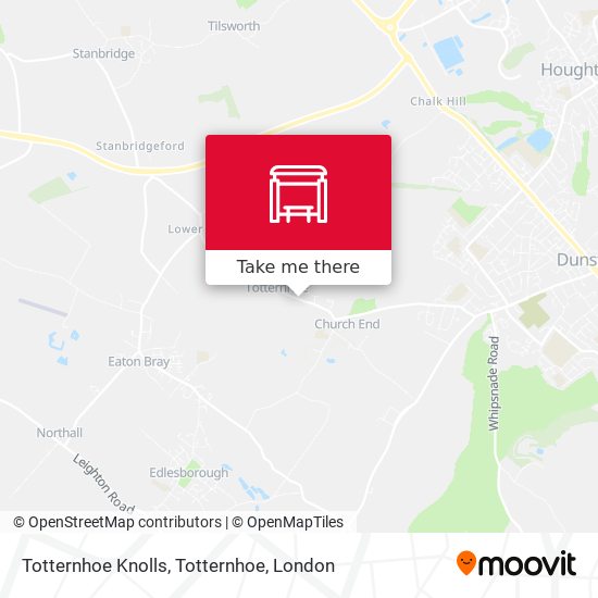 Totternhoe Knolls, Totternhoe map