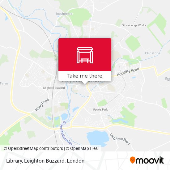 Library, Leighton Buzzard map