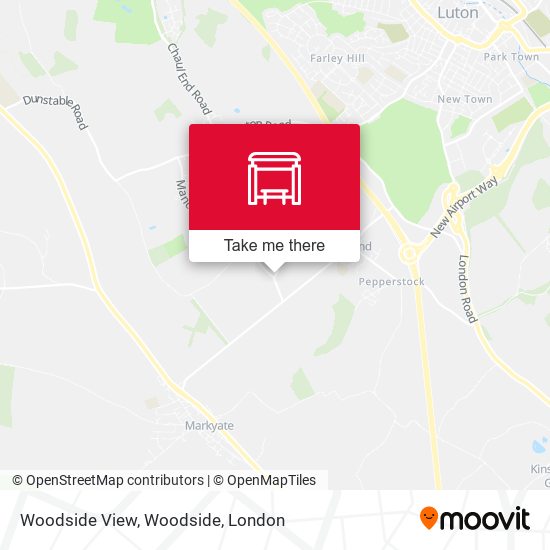 Woodside View, Woodside map