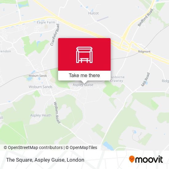 The Square, Aspley Guise map