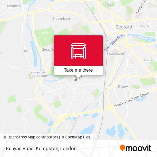 Bunyan Road, Kempston map
