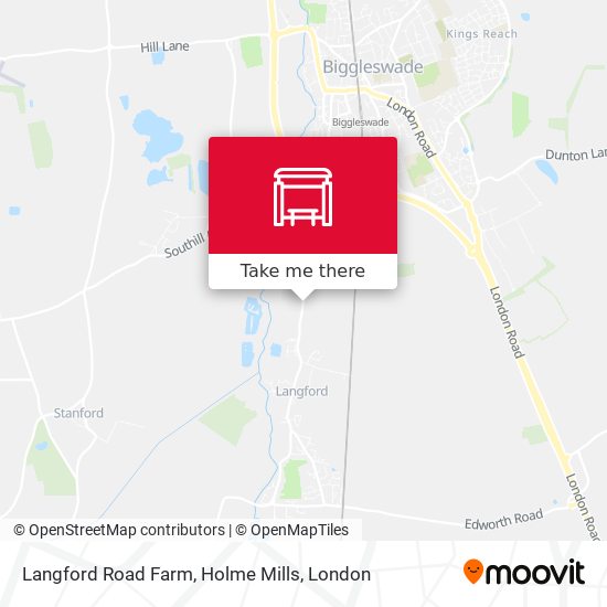 Langford Road Farm, Holme Mills map