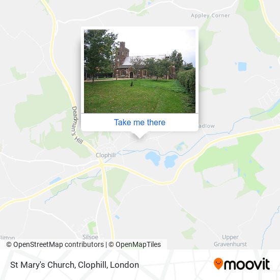 St Mary's Church, Clophill map