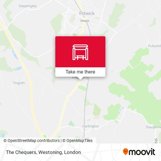 The Chequers, Westoning map