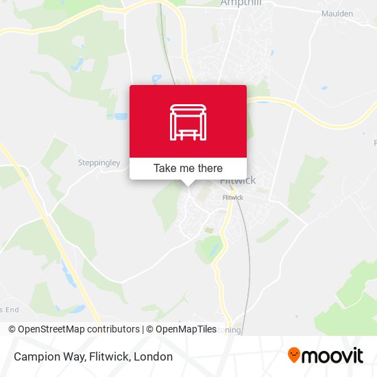 Campion Way, Flitwick map