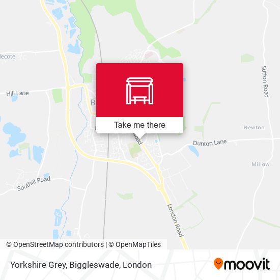 Yorkshire Grey, Biggleswade map