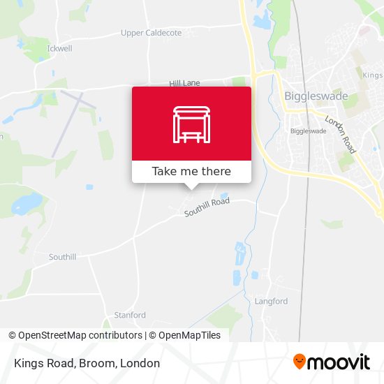 Kings Road, Broom map
