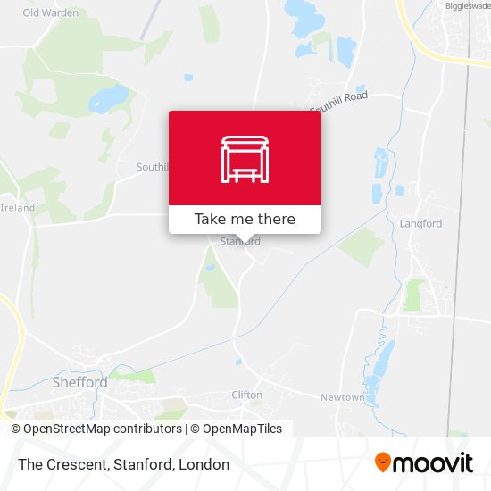 The Crescent, Stanford map