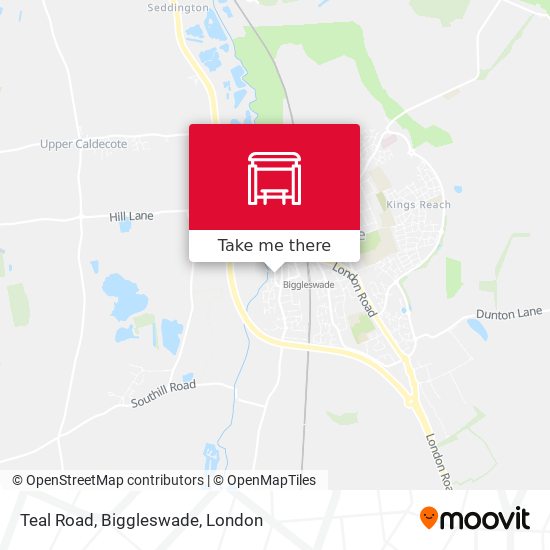 Teal Road, Biggleswade map